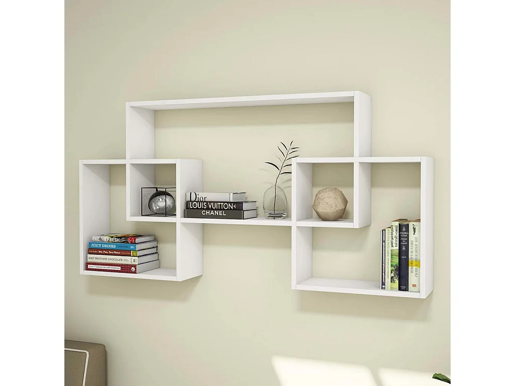 Étagère murale Bello 150x22x75 cm Blanc