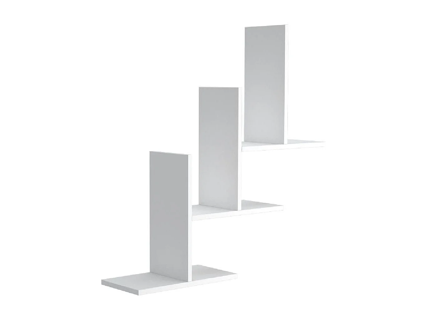 Ensemble d'étagère murale Eclipse 80x20x81,8 cm Blanc