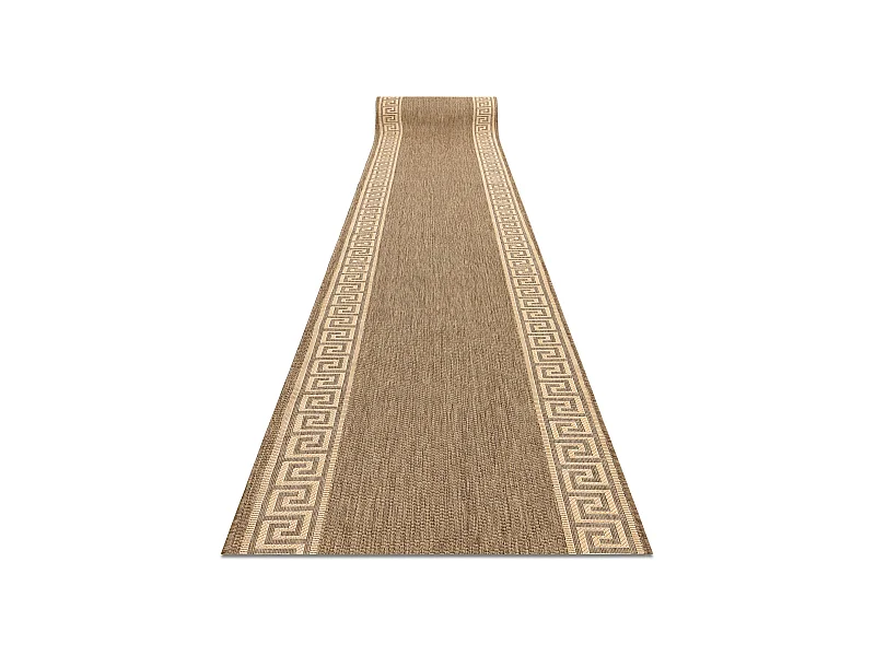 TAPIS DE COULOIR SIZAL FLOORLUX modèle 20014 café / mais 100x320 cm