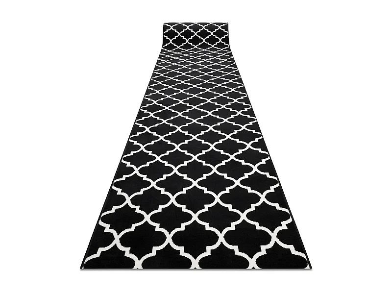 PASSATOIA BCF MORAD Trelis Traliccio marocchino nero / crema 90x930 cm