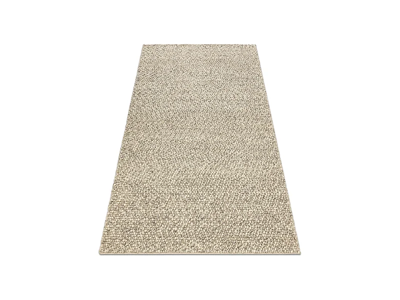 Wollteppich TAHAR 99005G grau / beige - HANDGEWEBT Schlinge, uniform 200x290 cm