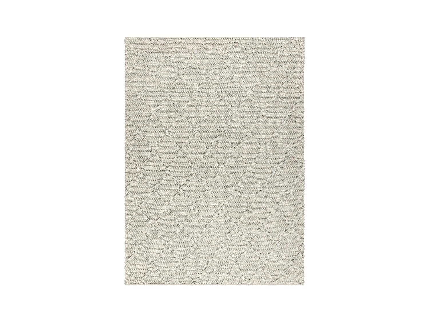 Tappeto in lana TAHAR 99001C beige - TESSUTO A MANO, rombi, boho 120x180 cm
