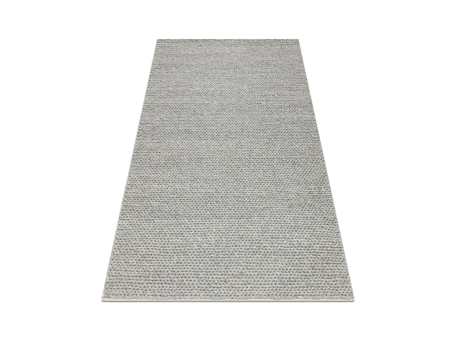 Tapis en laine TAHAR 99004G gris - TISSÉ MAIN boucle, uniforme 160x240 cm