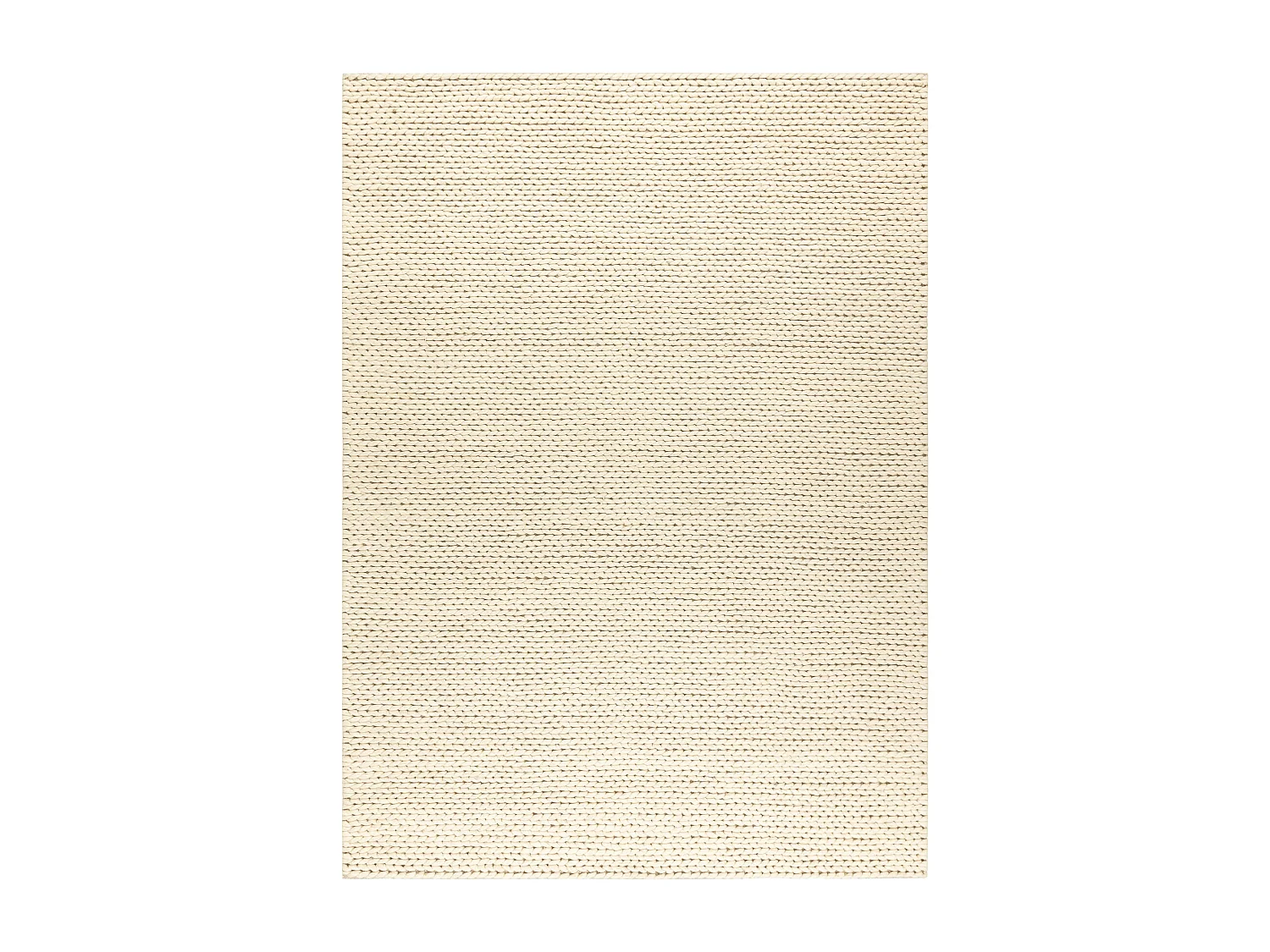 Tapis en laine TAHAR 99004B crème - TISSÉ MAIN boucle, uniforme 90x150 cm