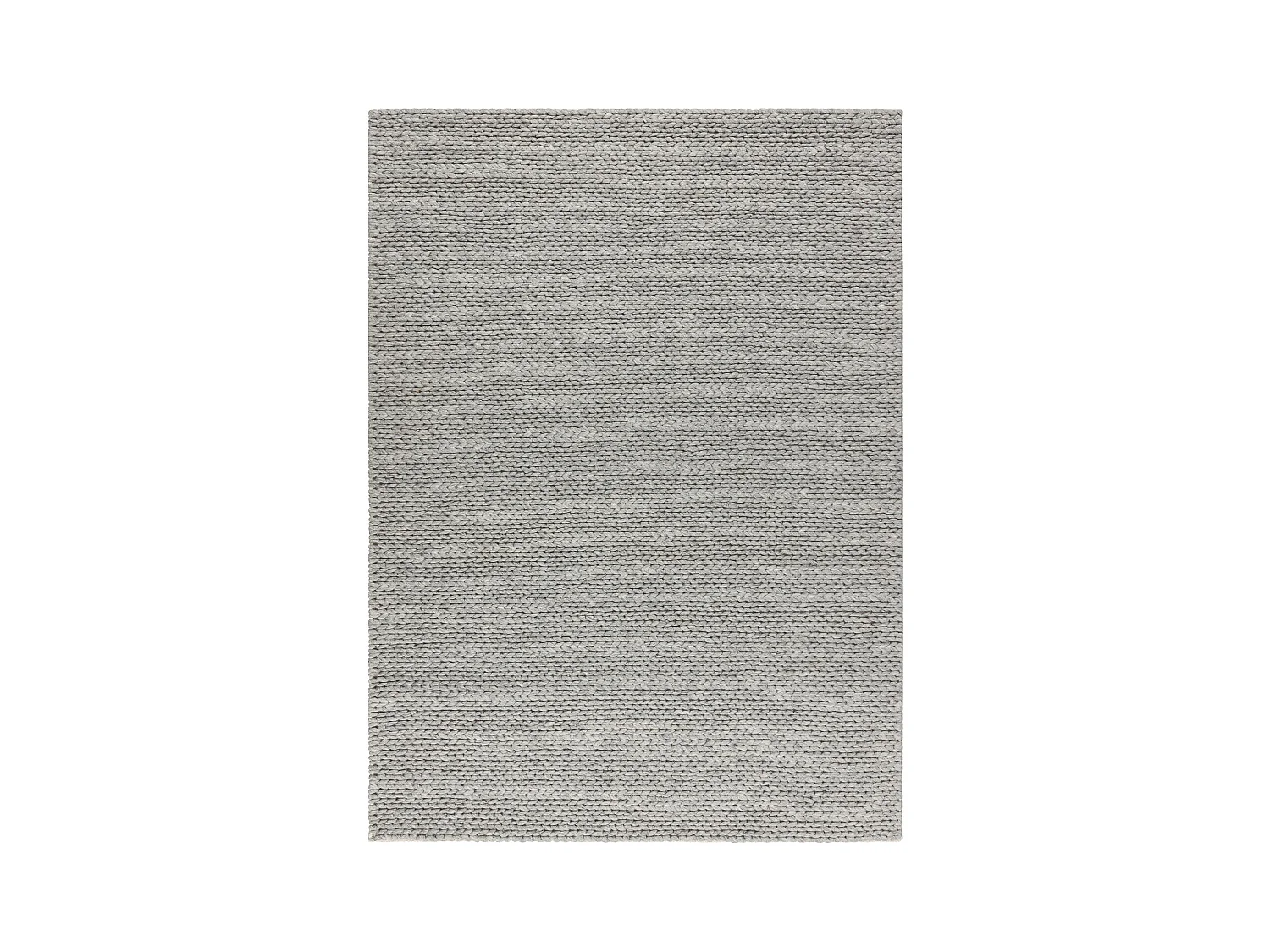 Wollen tapijt TAHAR 99004G grijs - HANDGEWEVEN lus, uniform 200x290 cm