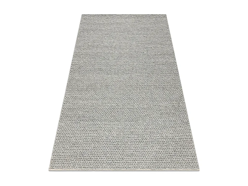 Tapis en laine TAHAR 99004G gris - TISSÉ MAIN boucle, uniforme 200x290 cm