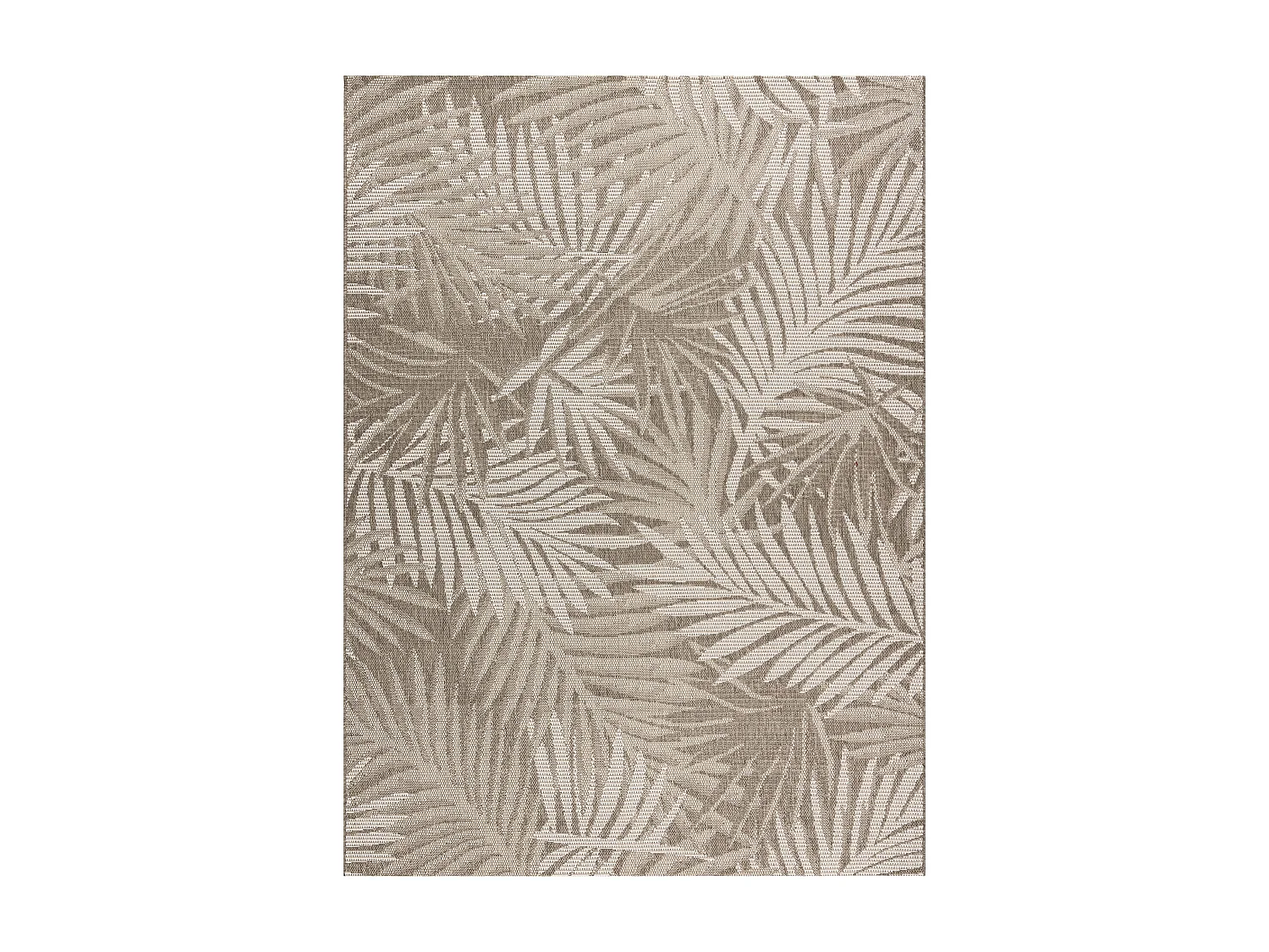 TEPPICH SIZAL FLOORLUX 20504 LAUBEN taupe / champagner JUNGLE 200x290 cm