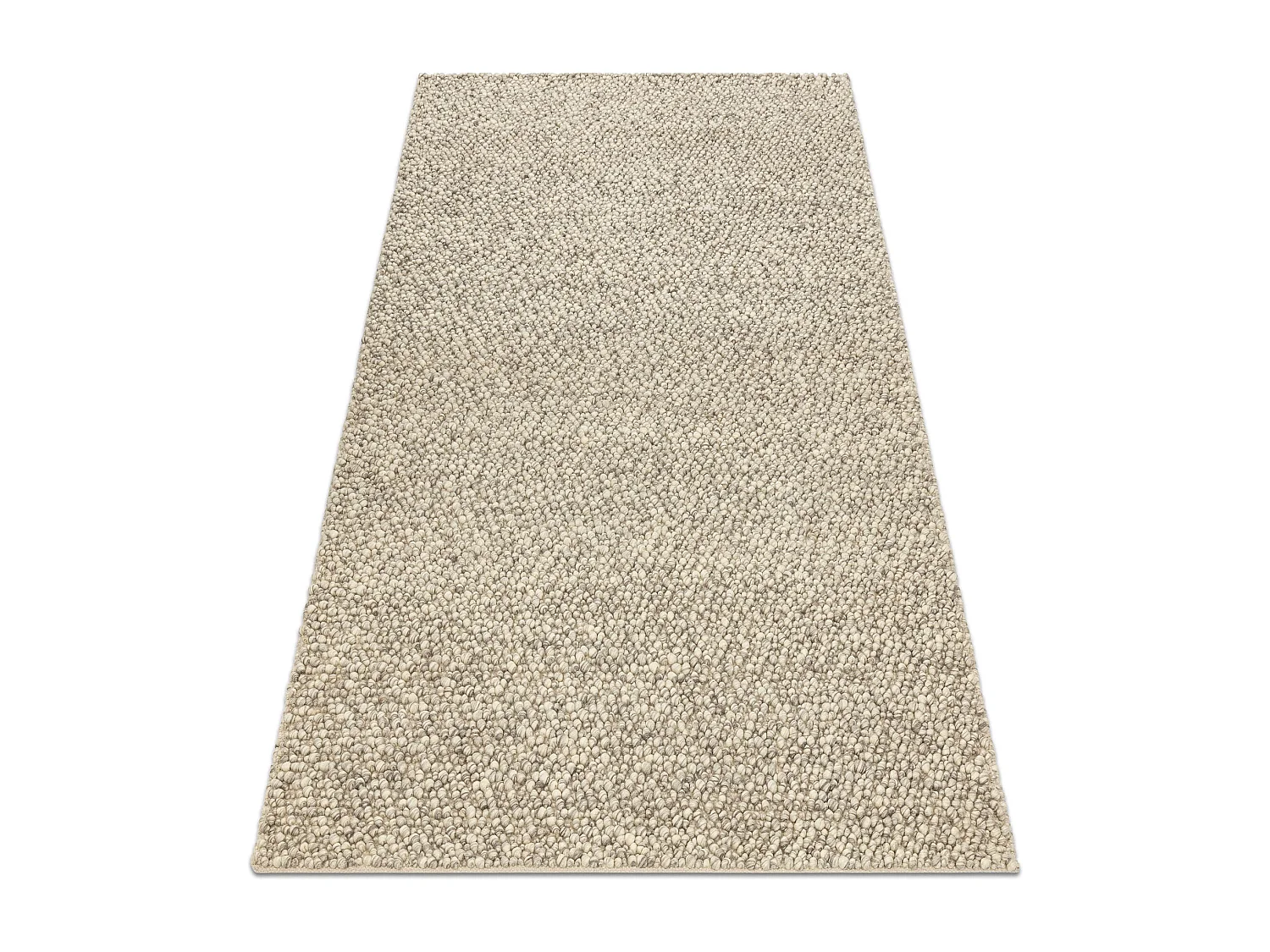 Tapis en laine TAHAR 99005G gris / beige - TISSÉ MAIN boucle, uniform 120x180 cm