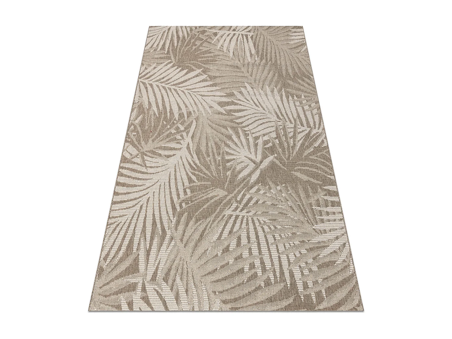 TAPPETO DI SPAGO SIZAL FLOORLUX 20504 FOGLIE grigio scuro / Champagne  80x150 cm