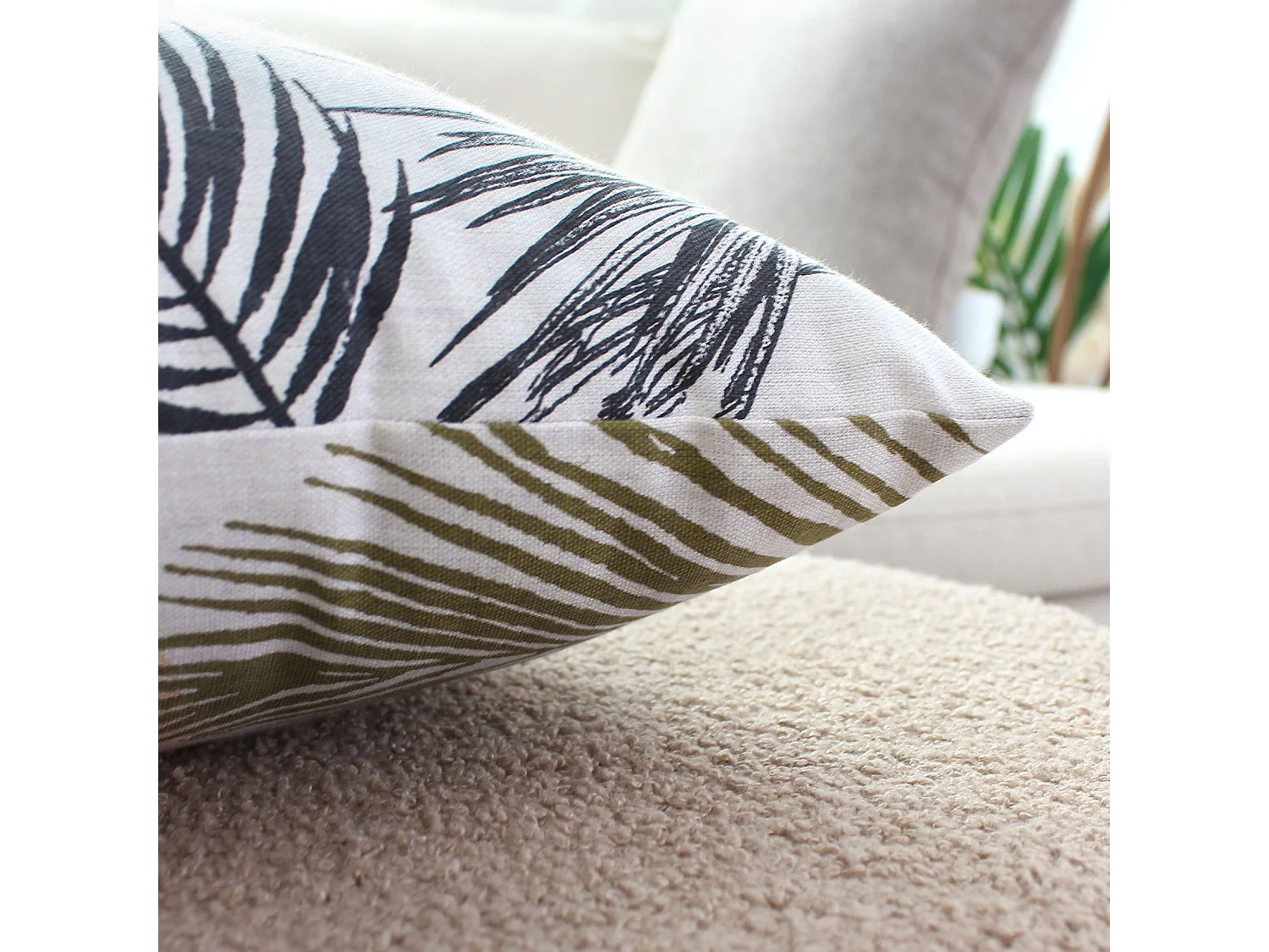 Coussin Déco Imprimé "Palmeira" 40x40cm Multicolore