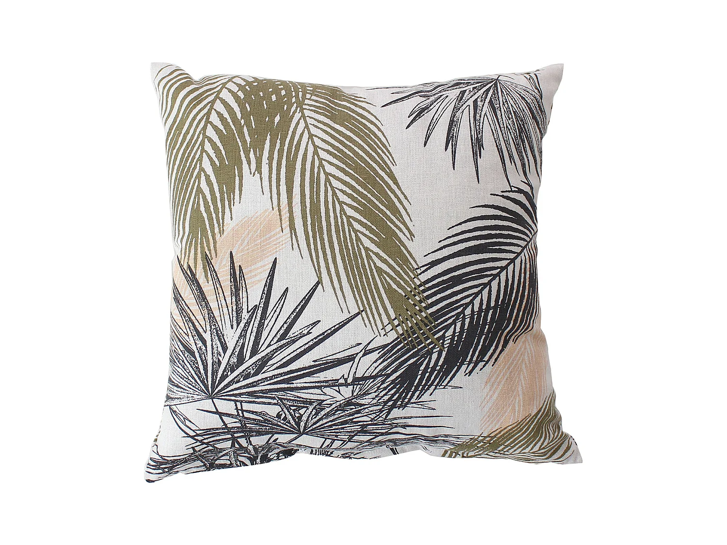 Coussin carré déhoussable imprimé nature