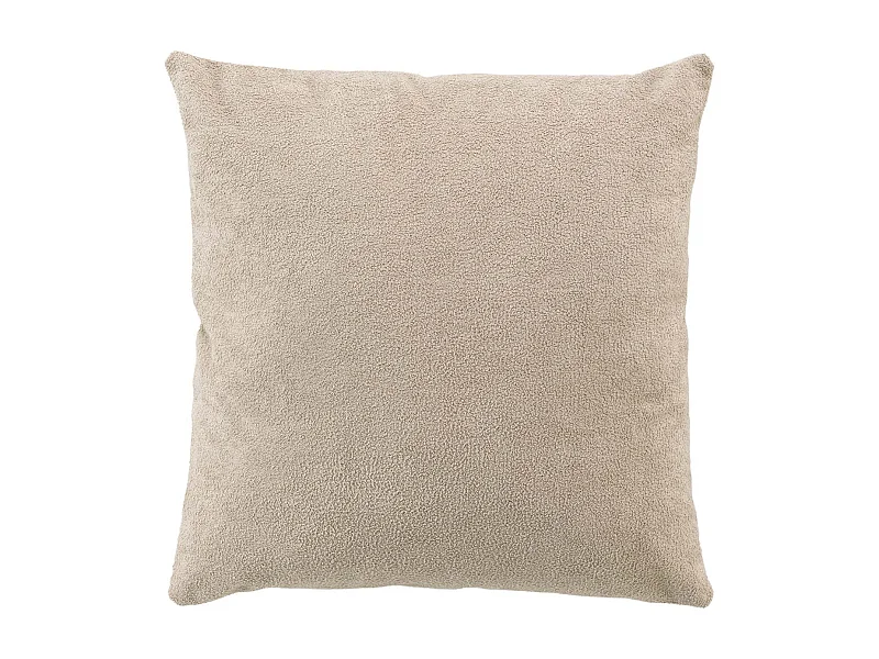 Coussin Déco Bouclette "Tessa" 45x45cm Beige