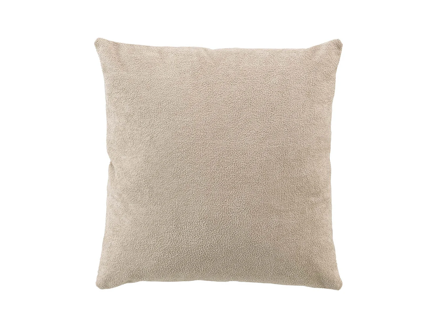 Coussin Déco Bouclette "Tessa" 45x45cm Beige