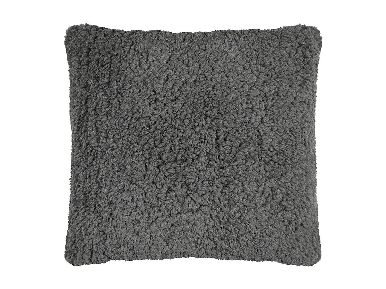 Coussin carré moelleux fausse fourrure