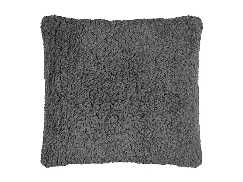 Coussin carré moelleux fausse fourrure