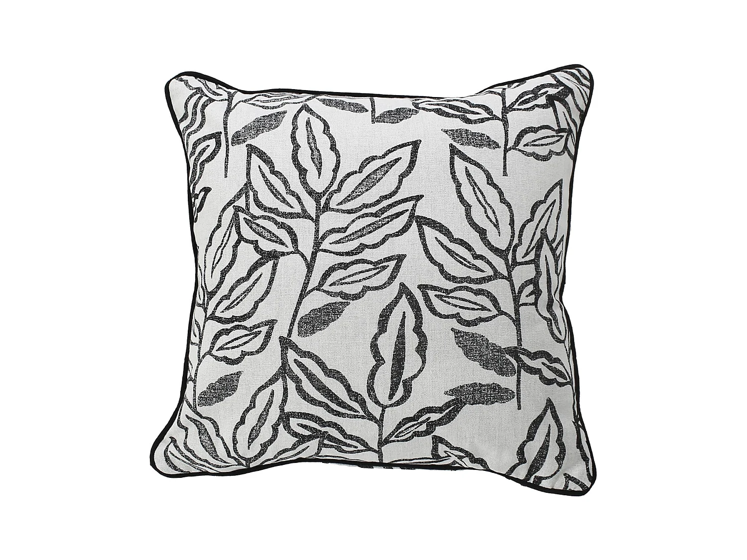 Coussin déhoussable en coton recyclé Chambray