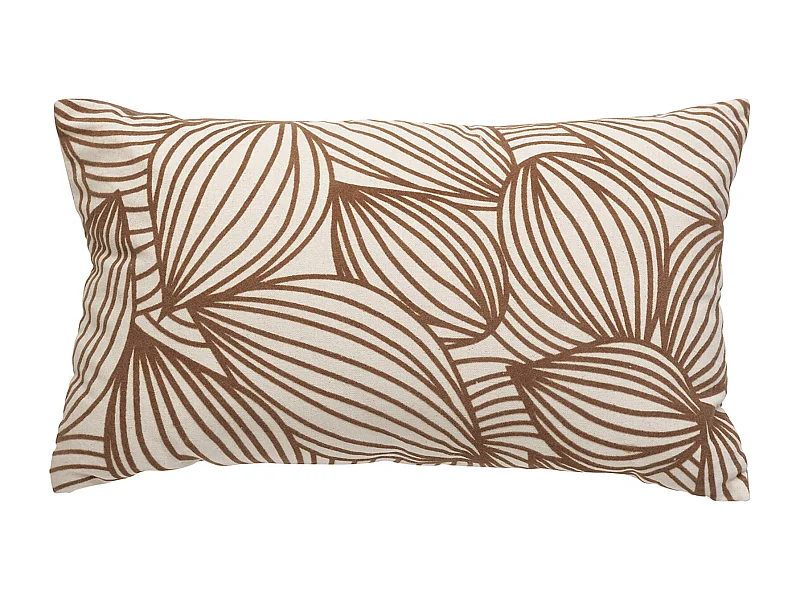 Coussin Déco Floqué "Automne" 30x50cm Rouille