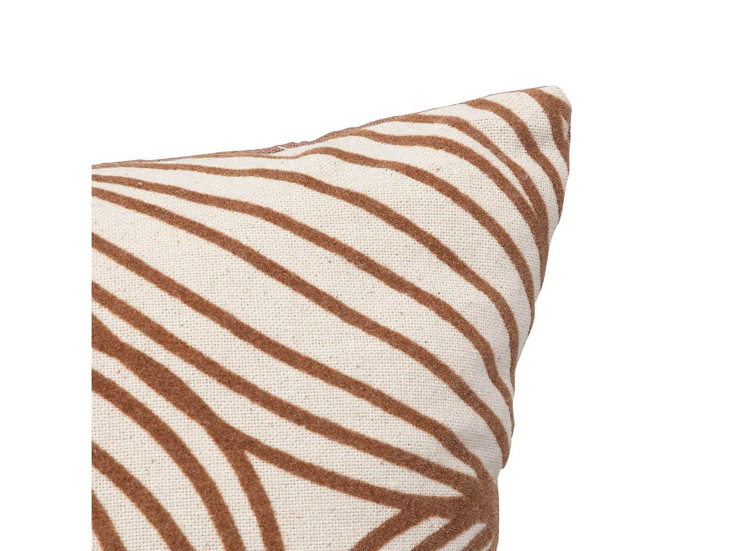 Coussin Déco Floqué "Automne" 30x50cm Rouille