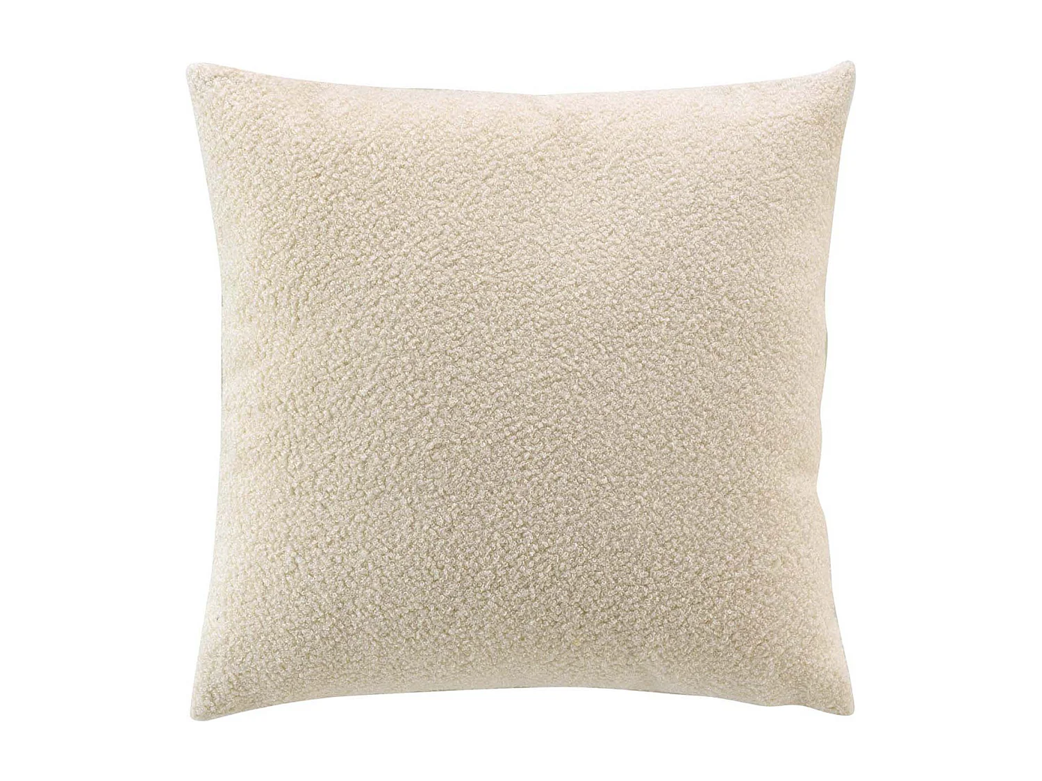 Coussin Déco Bouclette "Wooly" 45x45cm Naturel