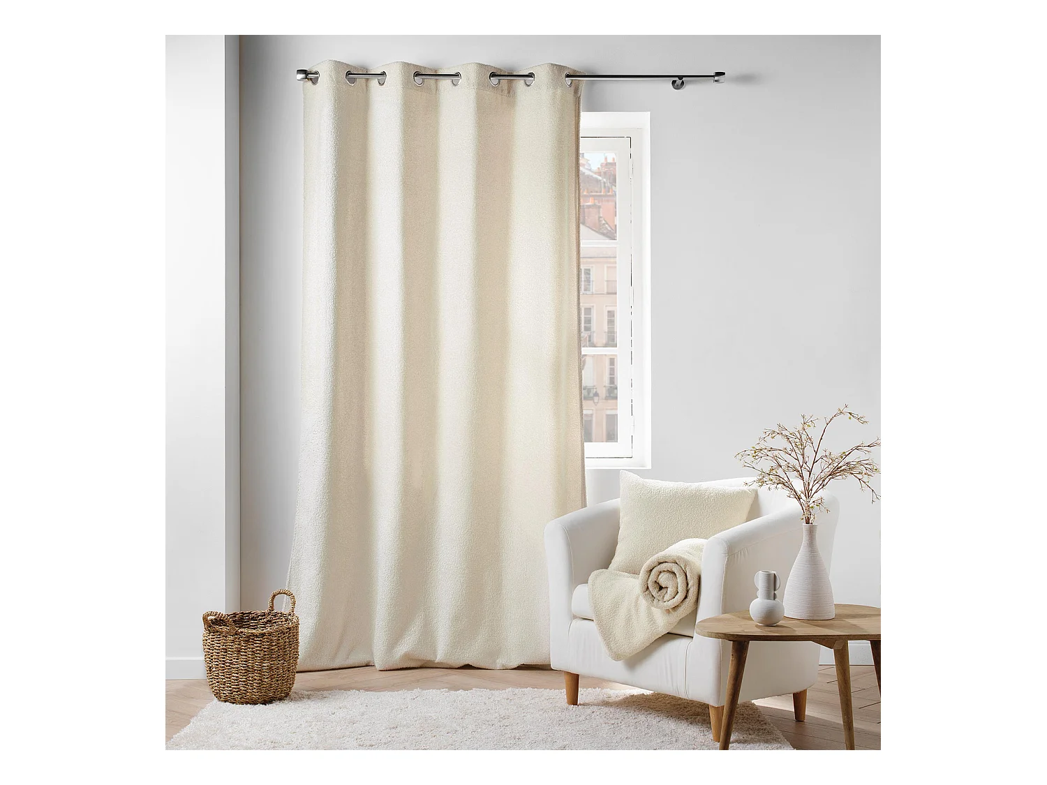 Cojín desenfundable de felpa lisa