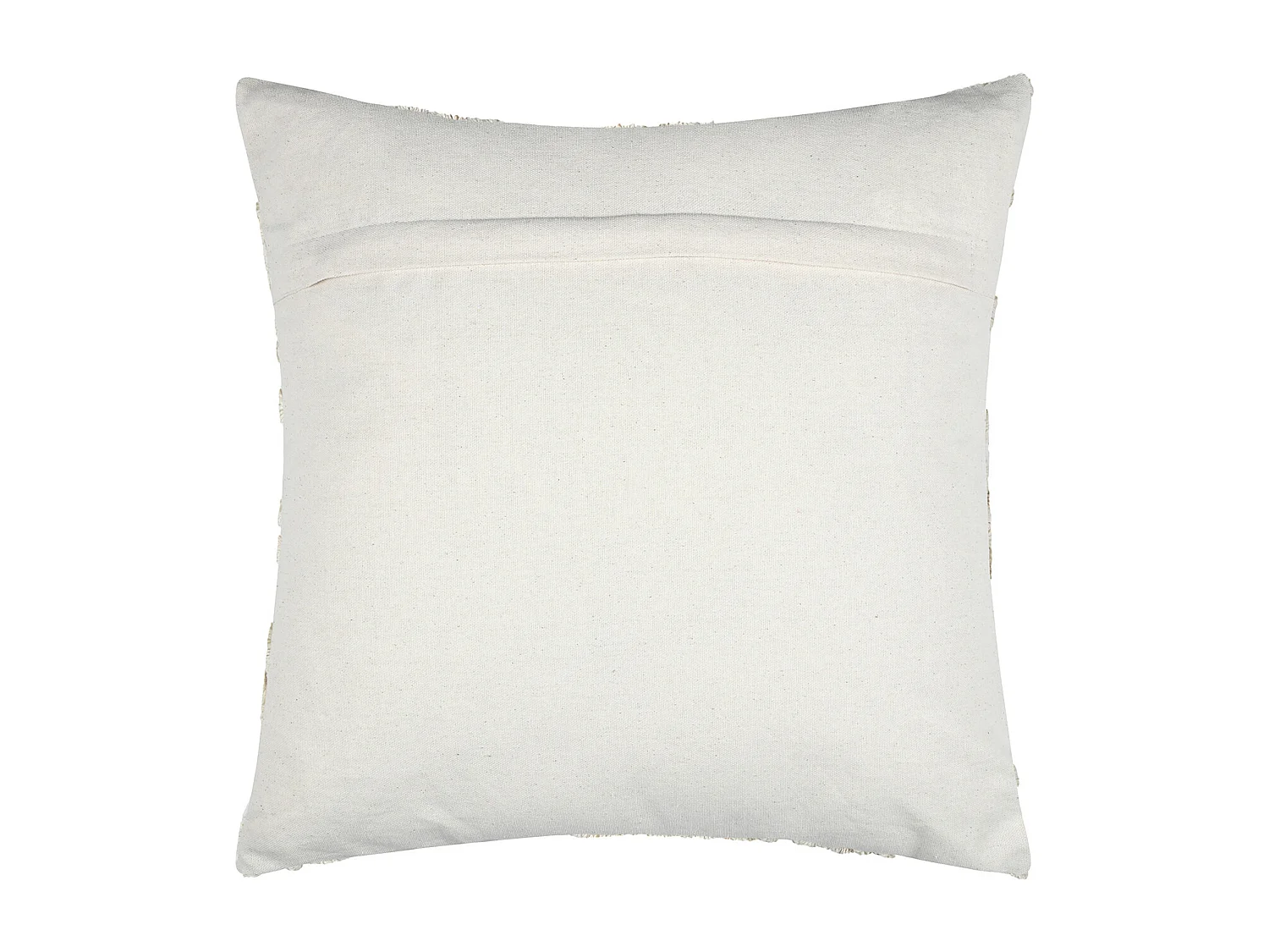 Coussin carré effet matière brodé de feuilles