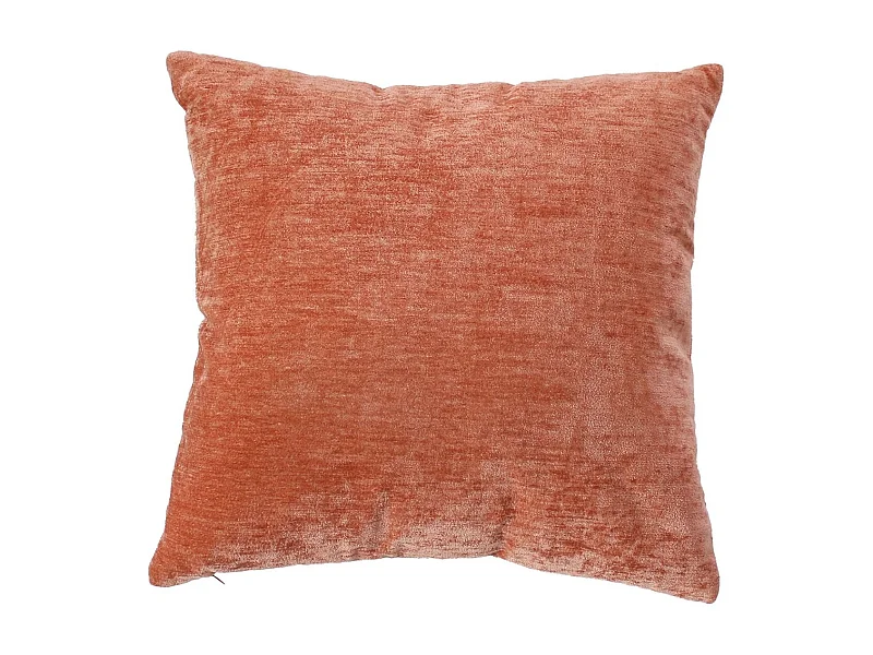 Coussin Déco en Velours "Velvet" 40x40cm Pêche