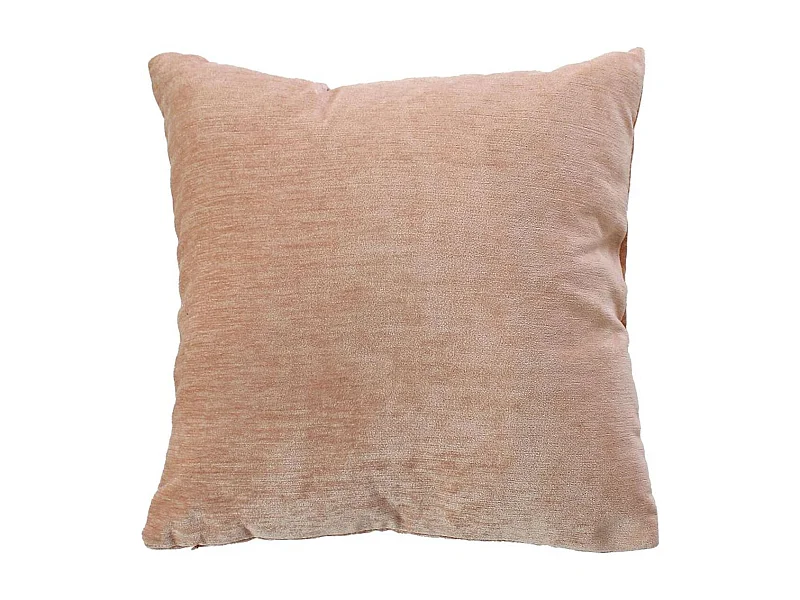 Coussin Déco en Velours "Velvet" 40x40cm Pêche