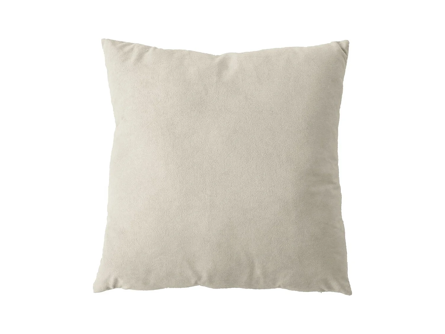 Coussin Déco en Velours "Câlin" 40x40cm Écru