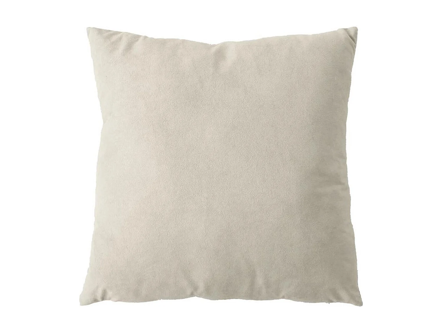 Coussin Déco en Velours "Câlin" 40x40cm Écru