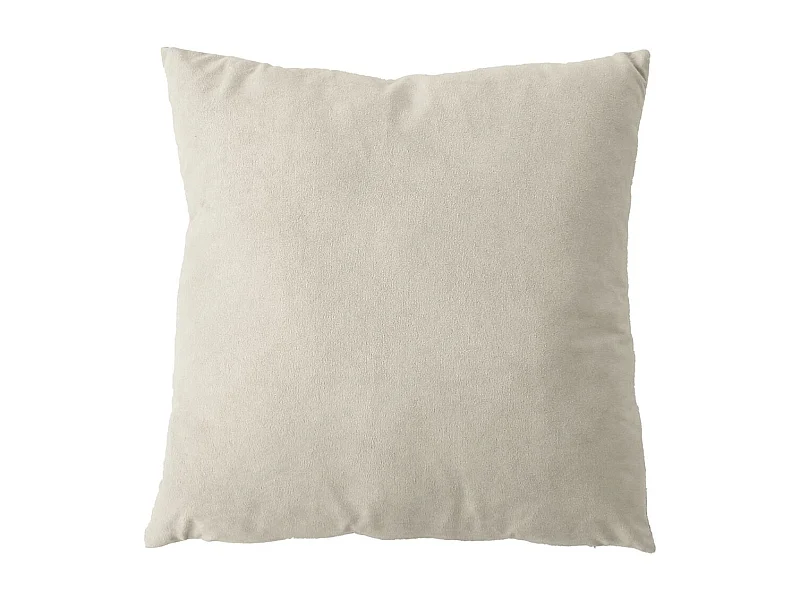 Coussin Déco en Velours "Câlin" 40x40cm Écru