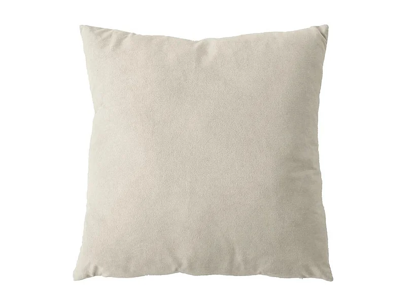 Coussin Déco en Velours "Câlin" 40x40cm Écru