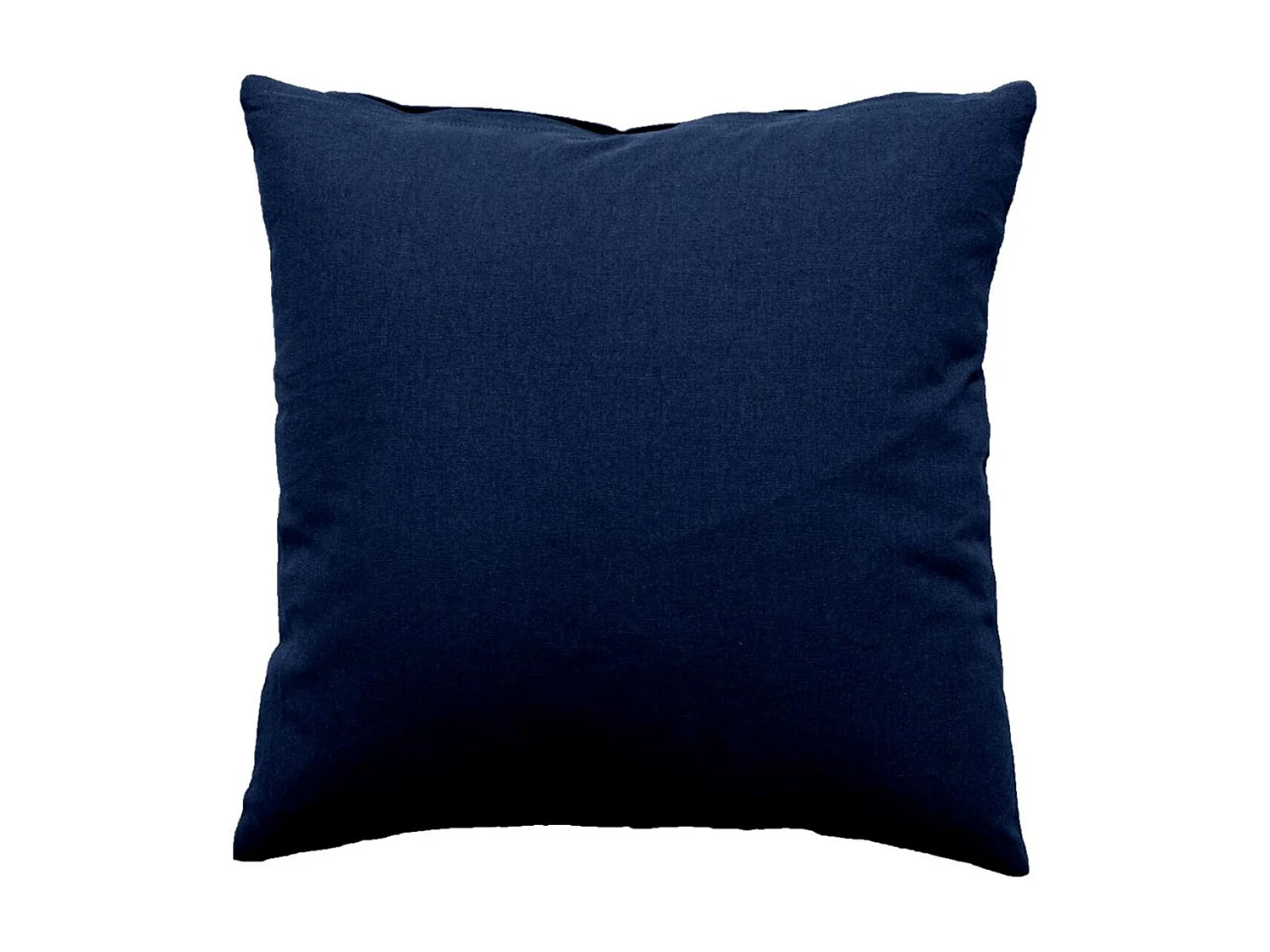 Coussin Déco Uni Déhoussable "Panama" 40x40cm Bleu Marine