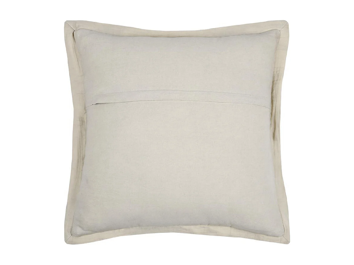 Cojín cuadrado liso de gasa de algodón con costuras