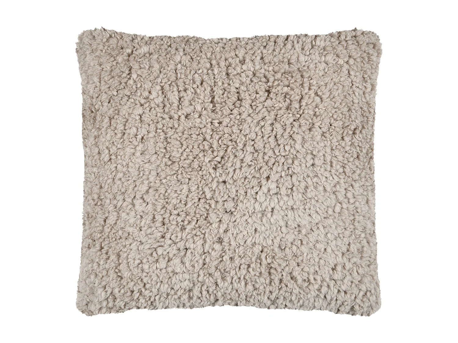 Coussin carré moelleux fausse fourrure