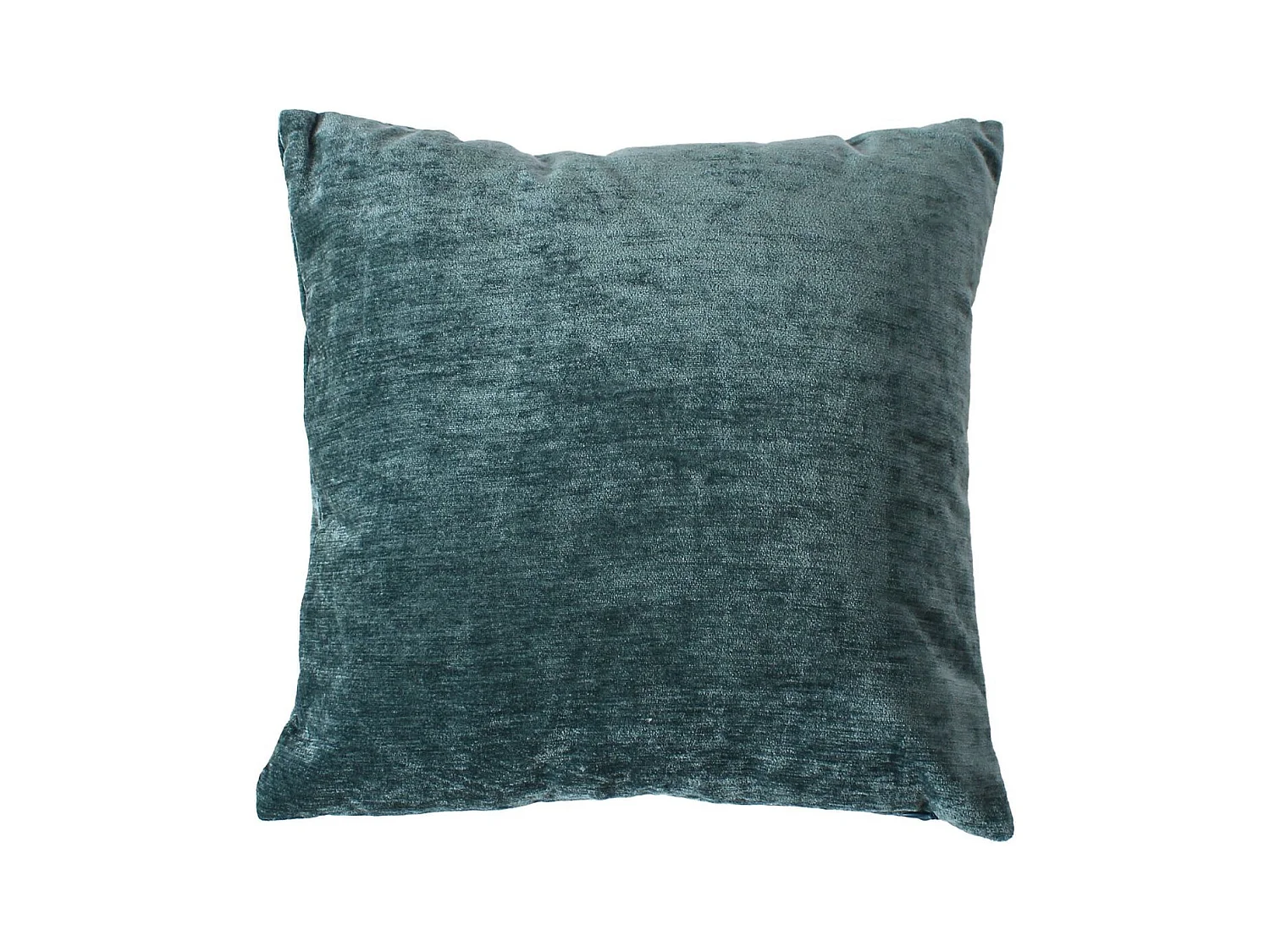 Coussin Déco en Velours "Velvet" 40x40cm Bleu Canard