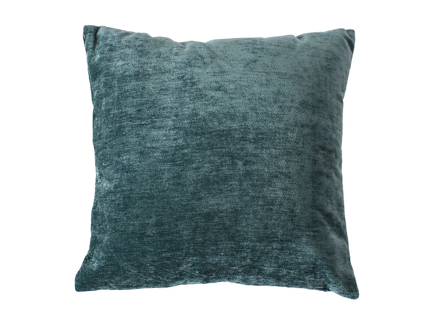 Coussin Déco en Velours "Velvet" 40x40cm Bleu Canard