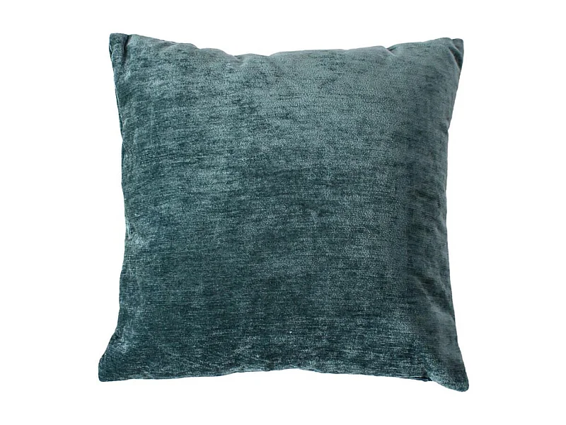 Coussin Déco en Velours "Velvet" 40x40cm Bleu Canard