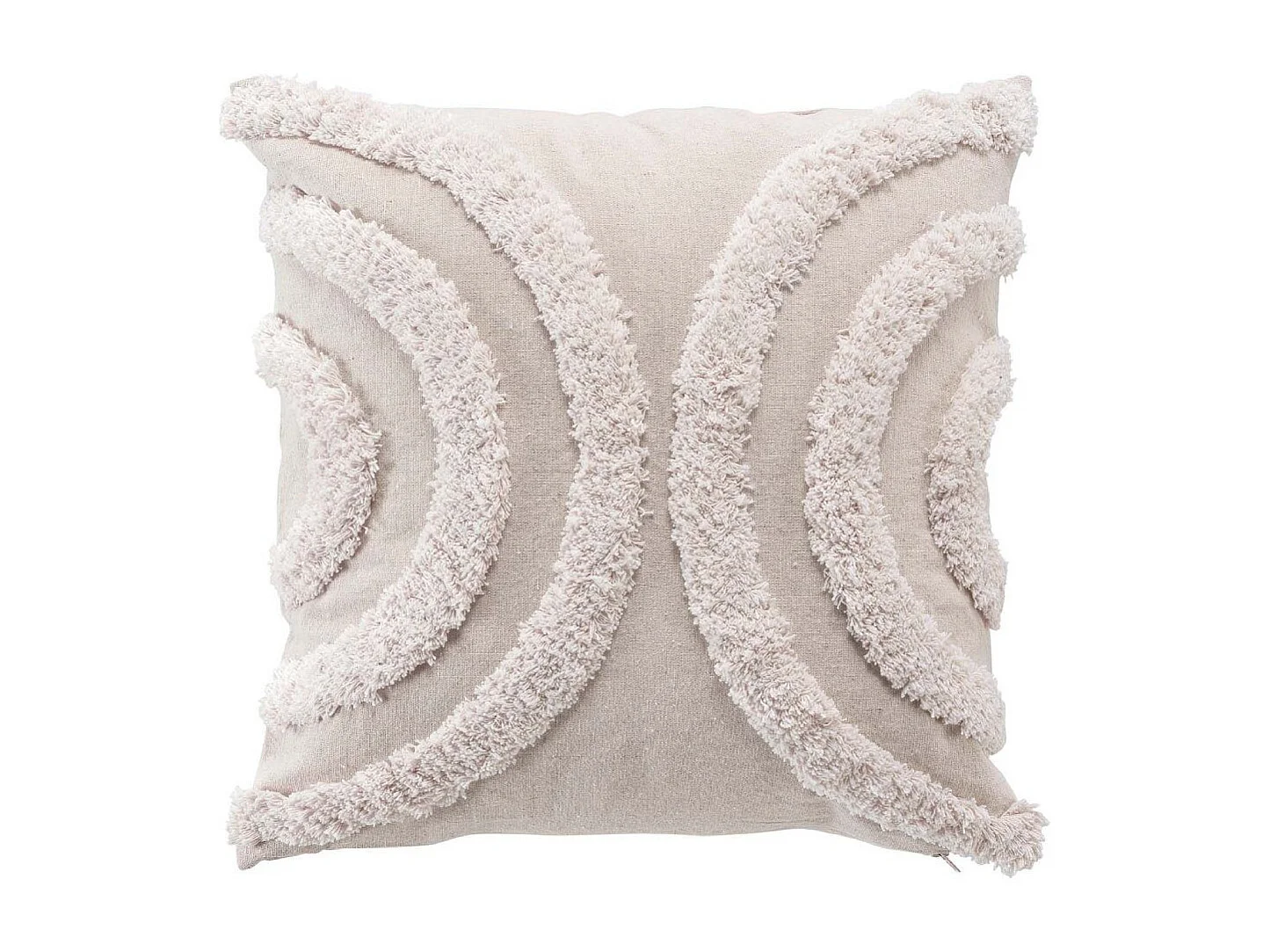 Cojín desenfundable con motivos capitonados