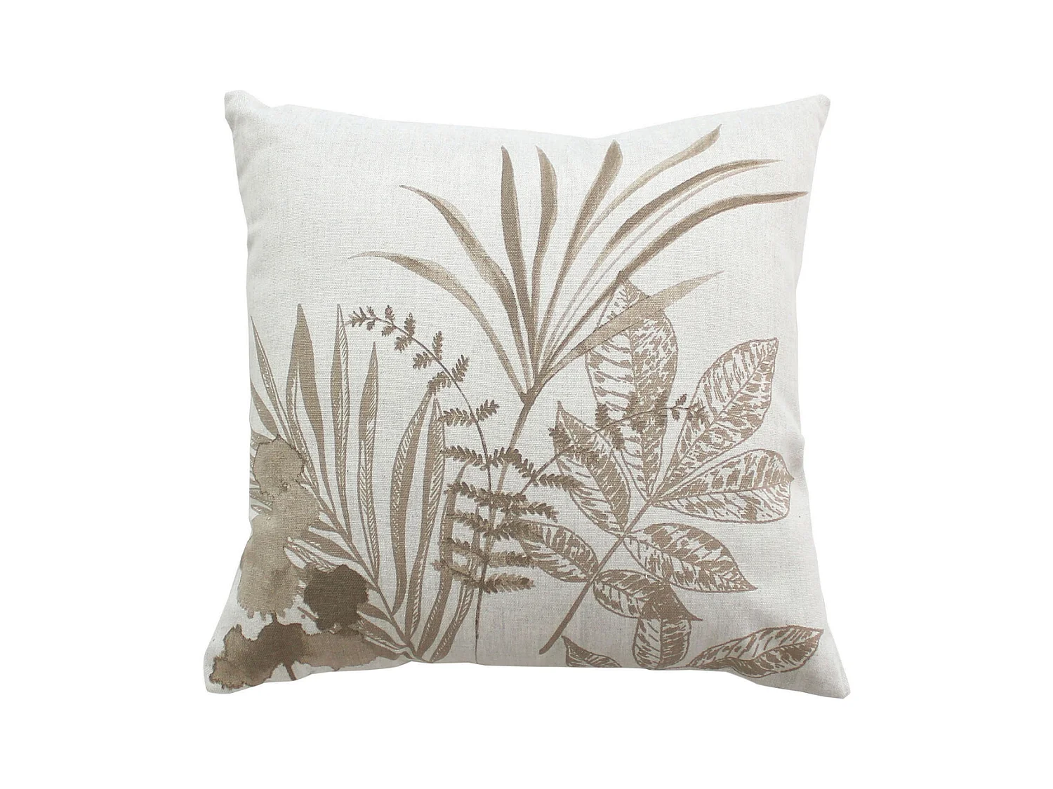 Coussin carré motif nature