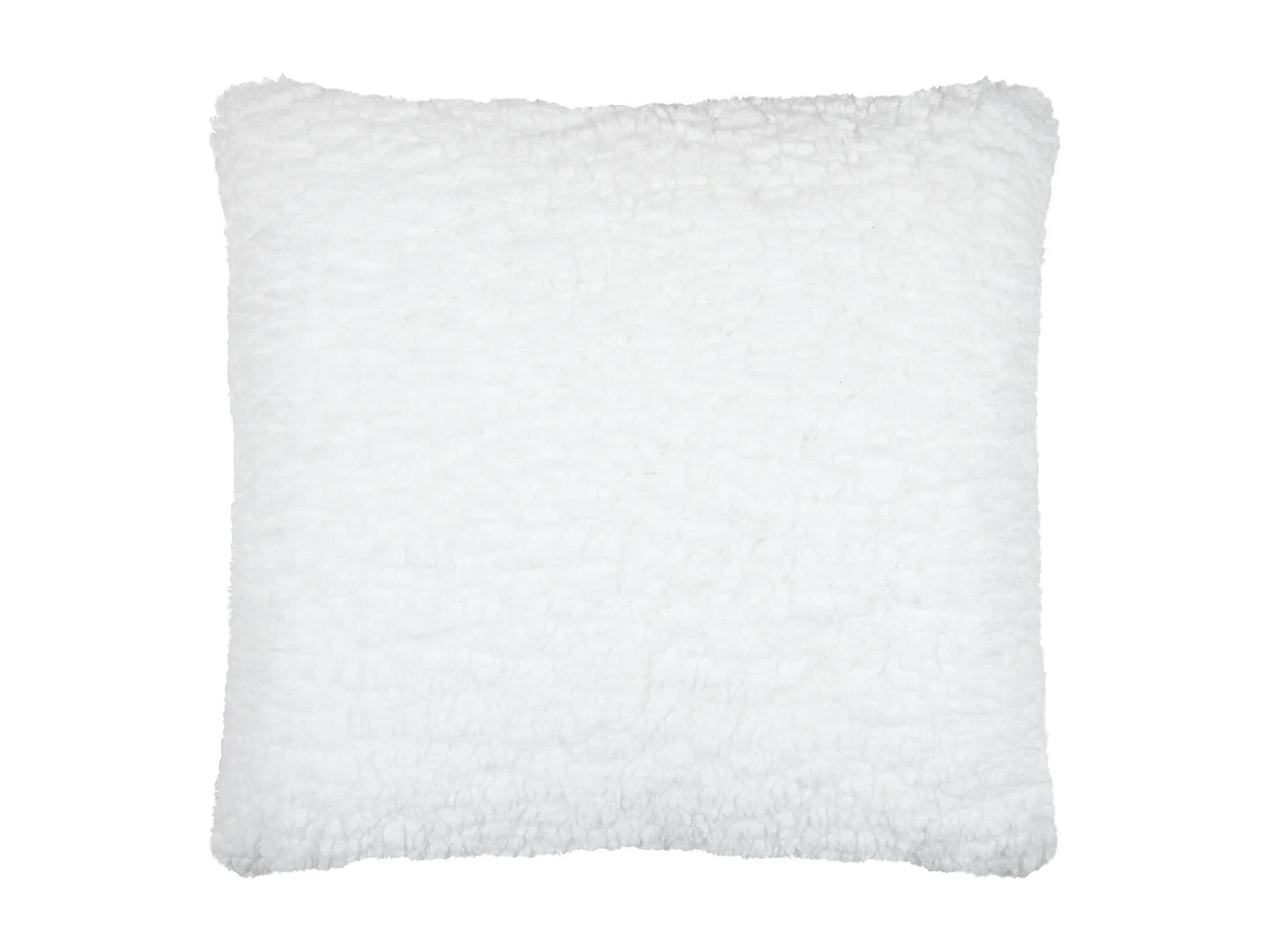 Coussin carré moelleux fausse fourrure