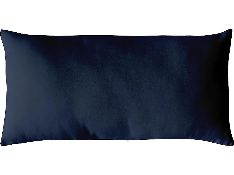 Coussin Déco Uni "Panama" 30x50cm Bleu Marine