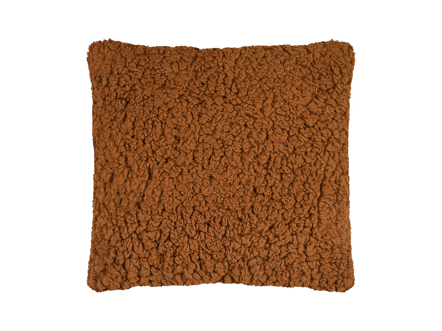 Coussin carré moelleux fausse fourrure