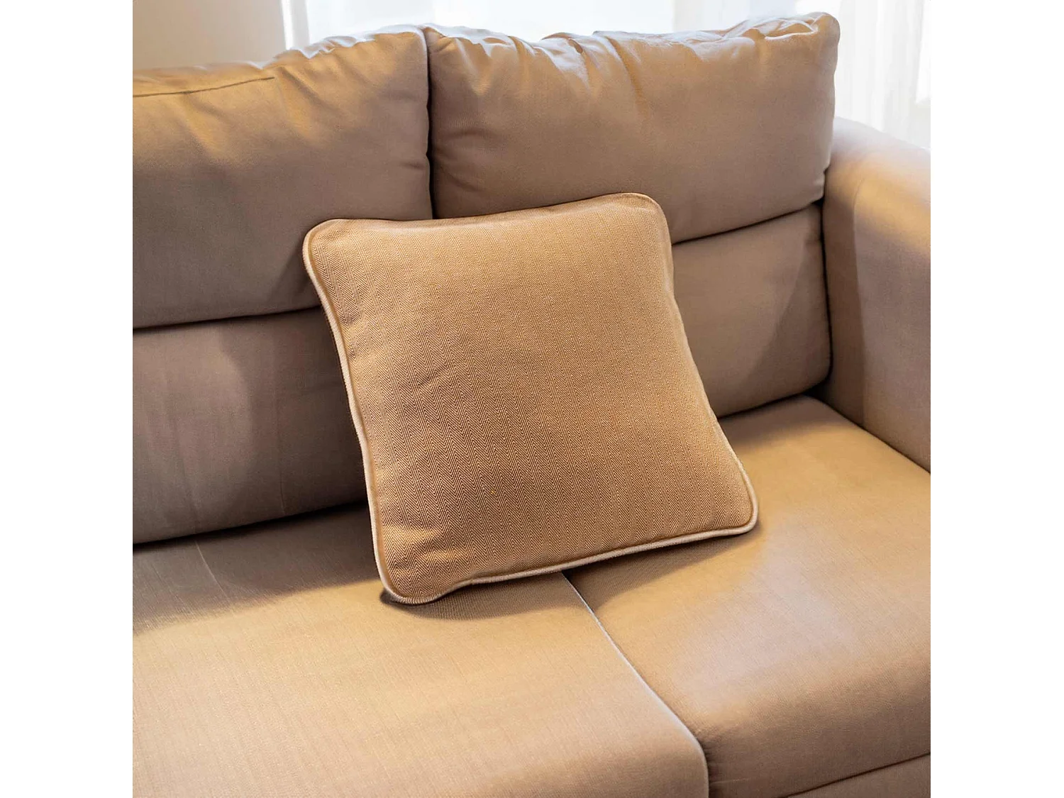 Coussin d'ameublement à chevrons