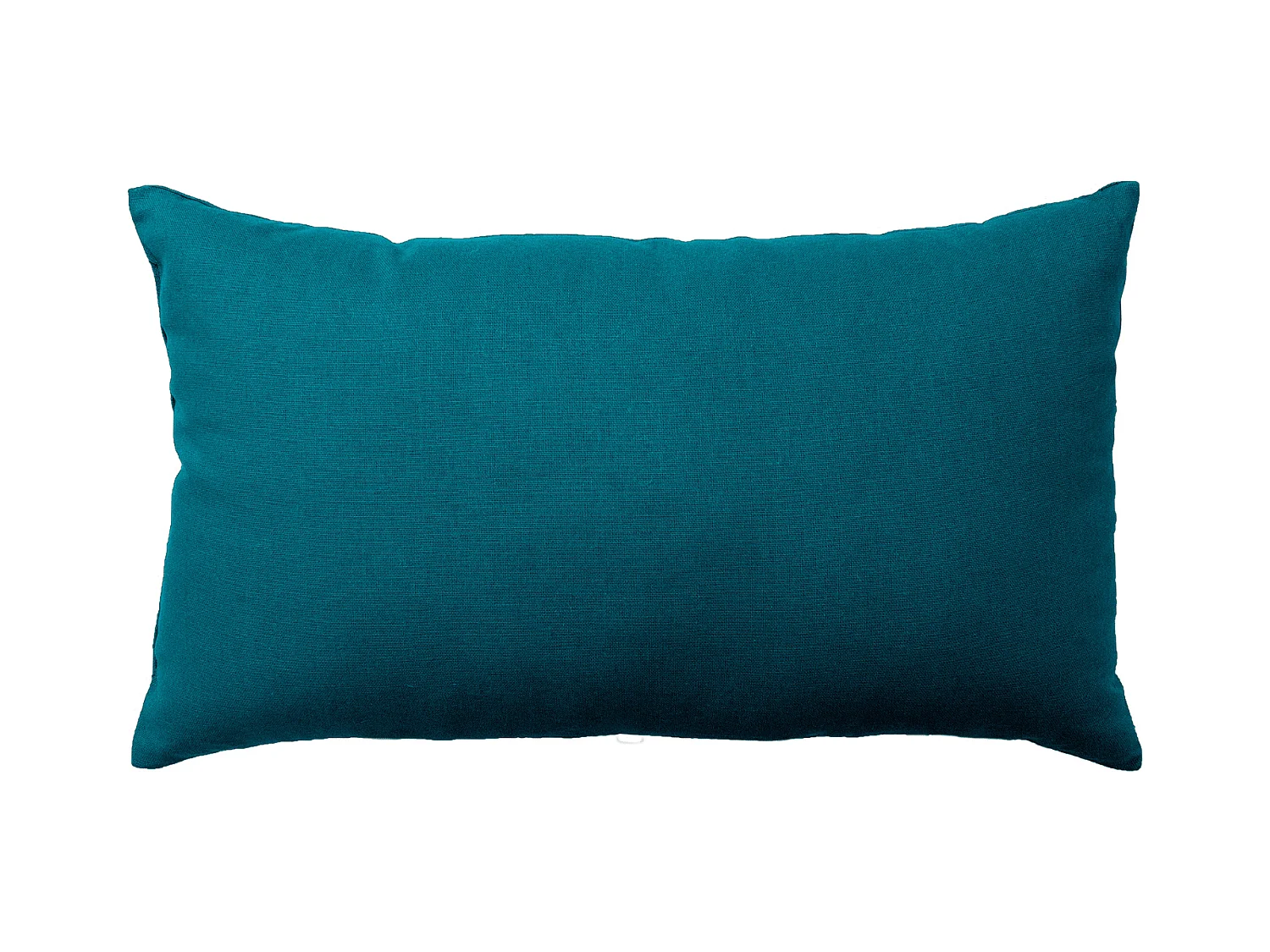 Coussin Déco Uni "Panama" 30x50cm Bleu Canard