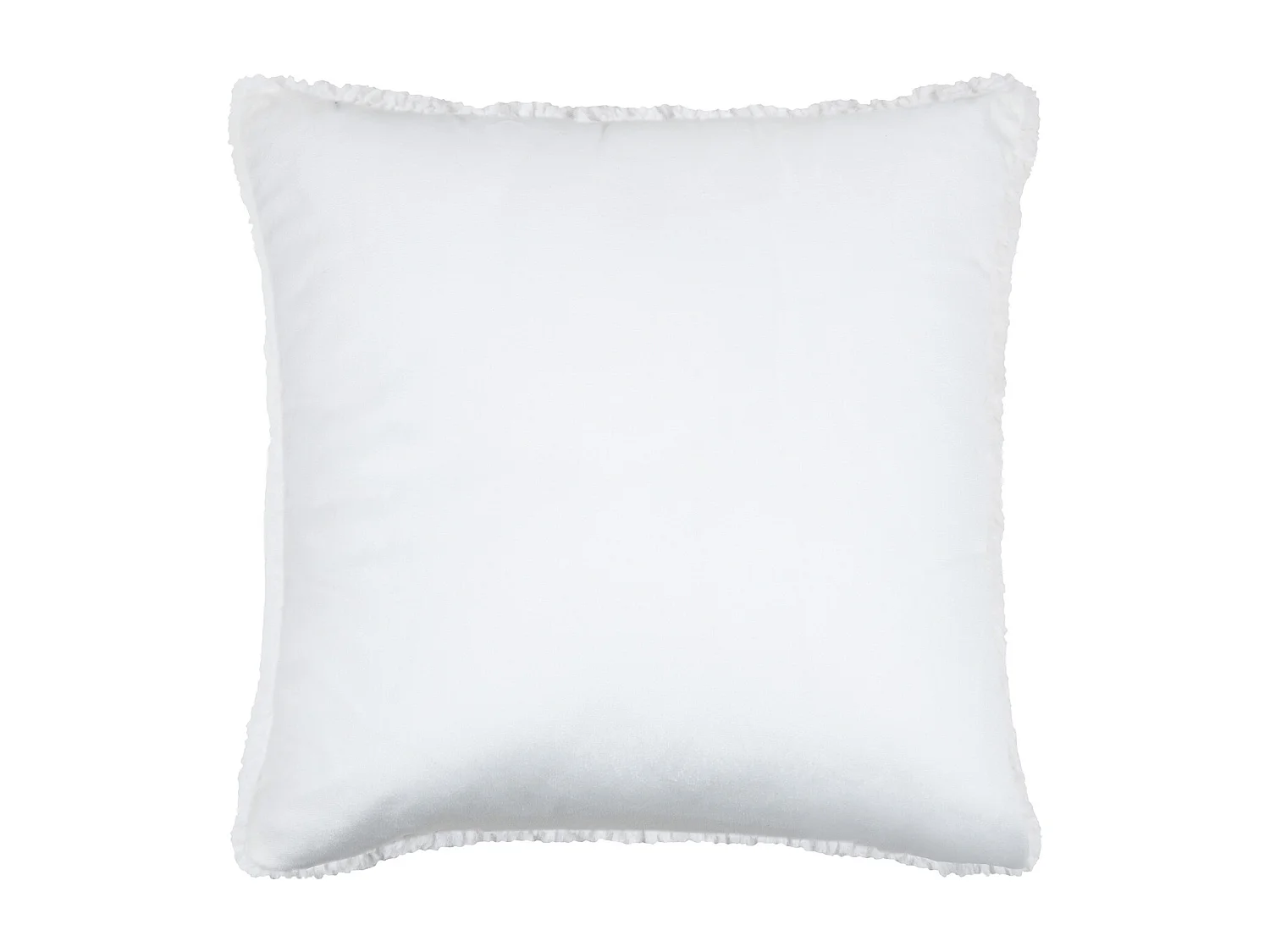 Coussin carré fausse fourrure avec recto velours
