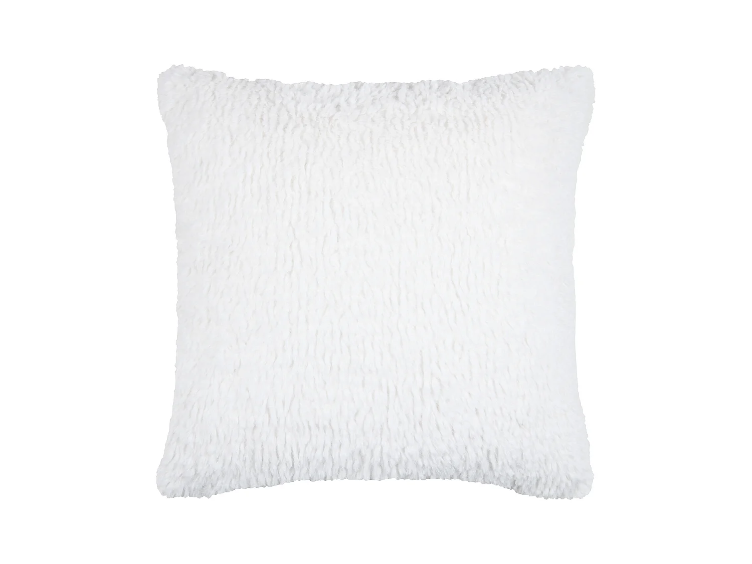 Coussin carré fausse fourrure avec recto velours
