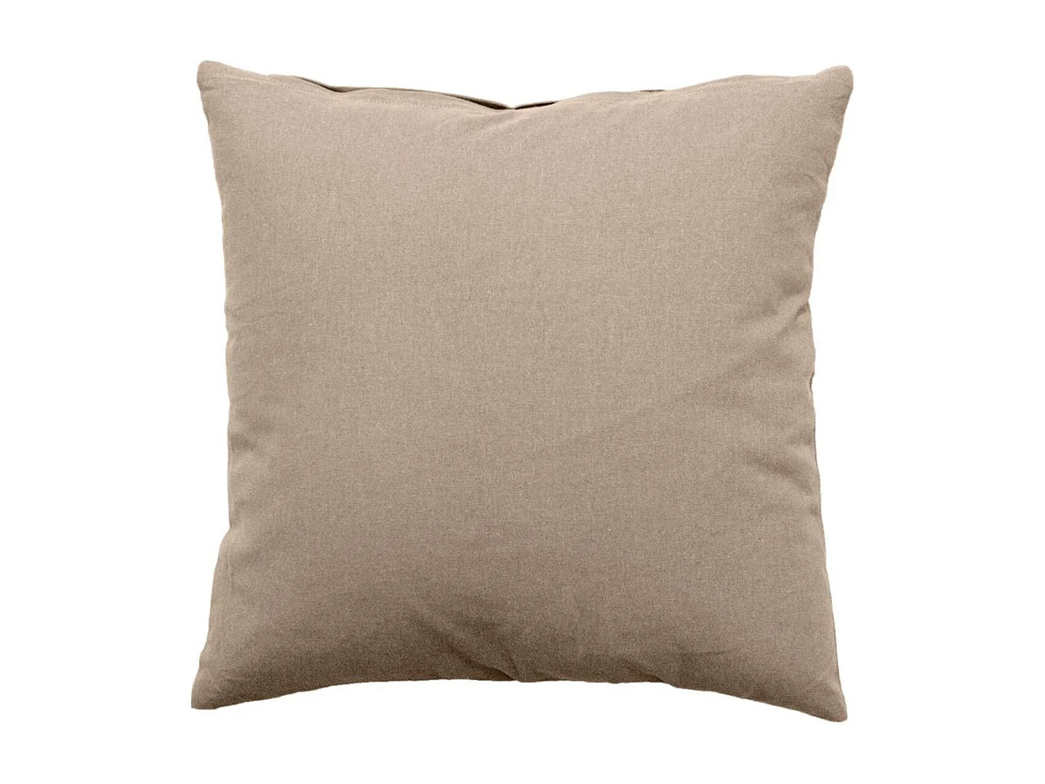 Coussin Déco Uni Déhoussable "Panama" 40x40cm Naturel
