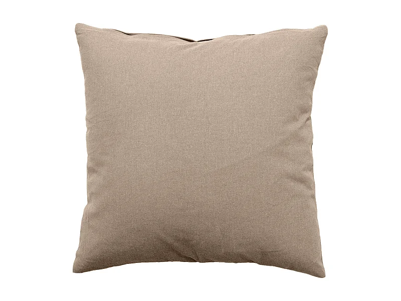 Coussin Déco Uni Déhoussable "Panama" 40x40cm Naturel
