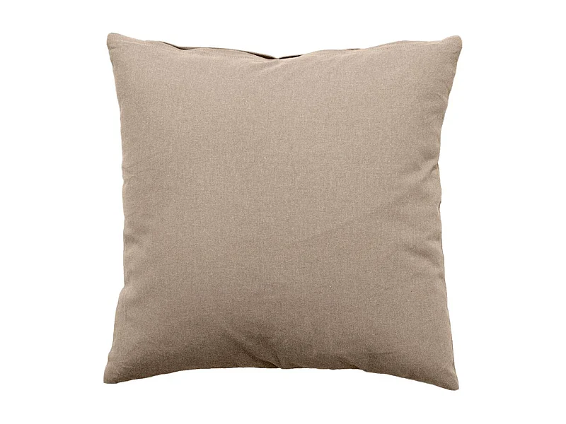 Coussin Déco Uni Déhoussable "Panama" 40x40cm Naturel