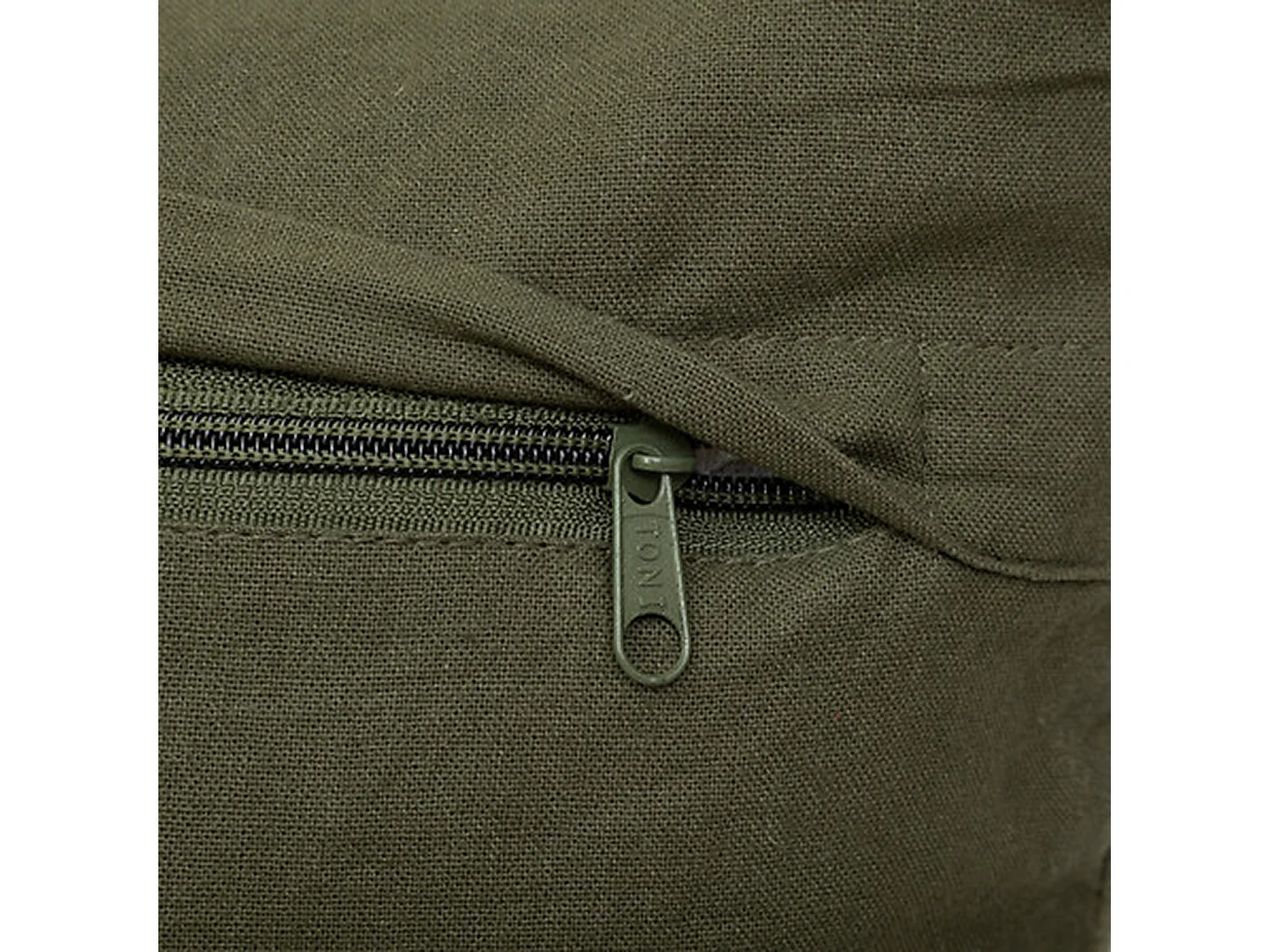 Coussin Déco Matelassé "Family Corner" 45x45cm Kaki